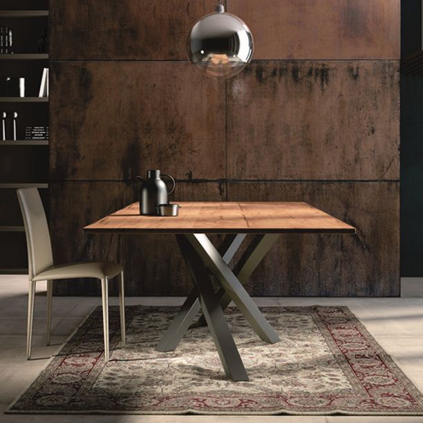 Rectangle Industrial Style Dining Table Solid Wood Fixed Table for Restaurant Clearhalo ' dining_table' 'Dining Tables & Seating' 'Dining Tables' 'furn' 'furn_dining_table' 'Furniture' 'furniture_dining_table' 'Kitchen & Dining Furniture' 'kitchen&dining_furn' 'kitchen' 'kitchen_dining_table' 1200x1200_28f7544b-195f-4ed1-9cc3-ea29b546c3ab
