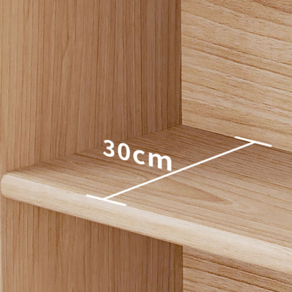 Natural Contemporary Cabinet, Solid Wood Accent Cabinet with Doors Clearhalo 'Cabinets & Chests' 'cabinets_chests' 'furn' 'furn_cabinets_chests' 'Furniture' 'Living Room Furniture' 1200x1200_28f78852-b842-4880-9a53-58a2dea812b9