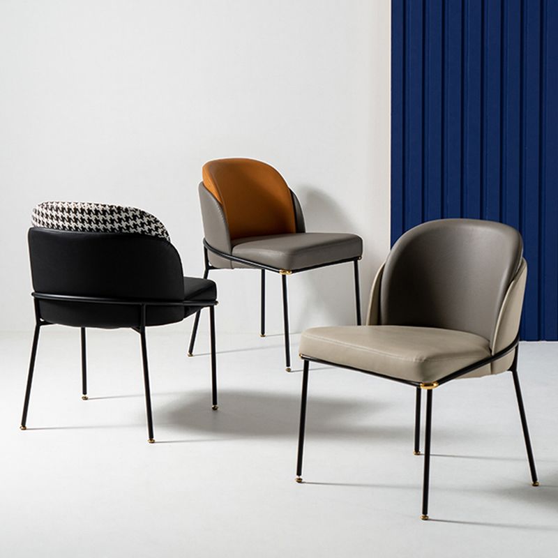 Minimalist Style Armless Solid Back Side Chairs Upholstered Side Chairs Clearhalo ' kitchen&dining_furn' 'Dining Chairs' 'Dining Tables & Seating' 'dining_chair' 'furn' 'furn_dining_chair' 'Furniture' 'furniture_dining_chair' 'Kitchen & Dining Furniture' 'kitchen' 1200x1200_28f7f36e-c276-4941-88ba-884fb12e4311