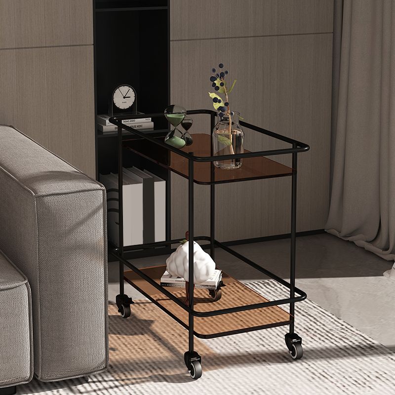 23.62" Tall 4 Legs Side Table Modernistic Metal Side End Snack Table Clearhalo 'Coffee & Accent Tables' 'End & Side Tables' 'end_side_tables' 'furn' 'furn_end_side_tables' 'Furniture' 'Living Room Furniture' 1200x1200_28f83aac-6eb5-4f57-ac49-7089fae75984