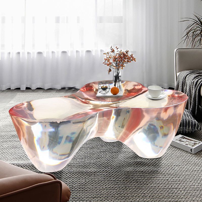 3 Legs Clear Contemporary Acrylic Single Coffee Cocktail Table Clearhalo 'Coffee & Accent Tables' 'Coffee Tables' 'coffee_tables' 'furn' 'furn_coffee_tables' 'Furniture' 'Living Room Furniture' 1200x1200_28fa1881-fe8f-4d1d-8ec2-0e4c35005dd5