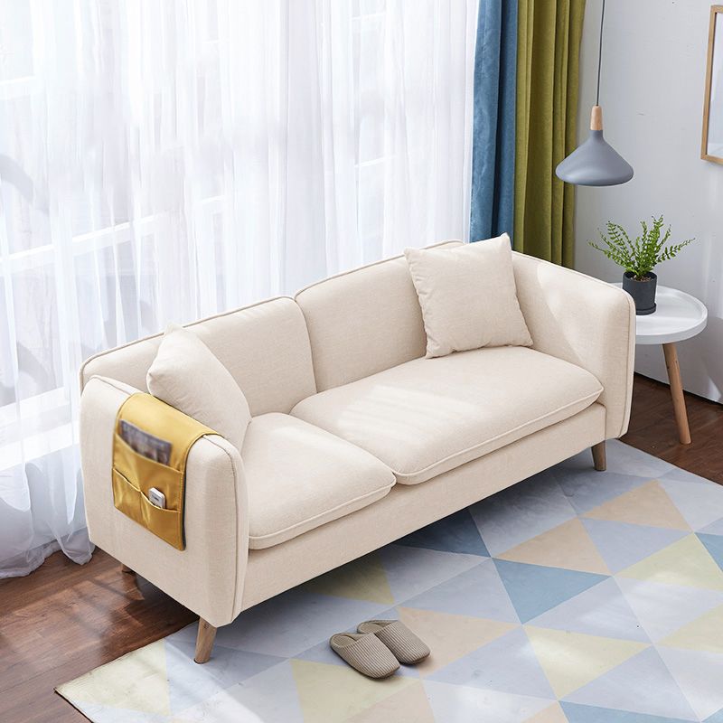 Linen Modern Sofa Square Arm 30"W Cushions Sofa for Living Room Clearhalo 'furn' 'furn_sofas' 'Furniture' 'furniture_sofas' 'kitchen' 'kitchen_sofas' 'Living Room Furniture' 'Sofa' 'sofas' 1200x1200_28fbba0d-d90d-4cfc-a007-60a3237468e0