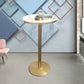 Mesa de pub estilo Glam, mesa de bar con pedestal redondo para uso en interiores