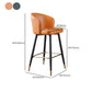 Leather Counter Stool Scandinavian Style Armed Low Back Stools for Home Clearhalo 'Bar Furniture' 'Bar Stools' 'bar_stools' 'furn' 'furn_bar_stools' 'Furniture' 'Kitchen & Dining Furniture' 1200x1200_28fdc254-8afc-4a3c-8ada-e1ff1eff2fea