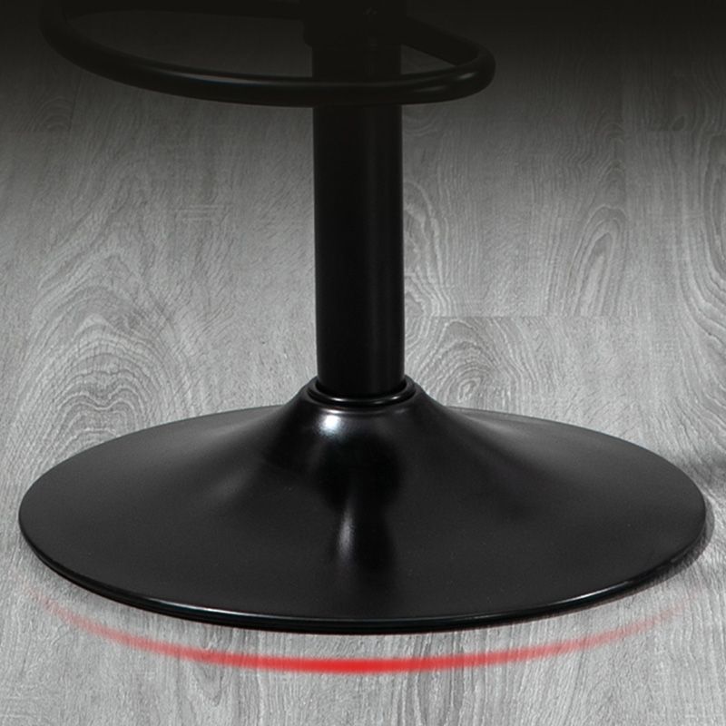 Industrial Style Bar-stool with Metal Pedestal Leather Seat for Kitchen Bar Clearhalo 'Bar Furniture' 'Bar Stools' 'bar_stools' 'furn' 'furn_bar_stools' 'furniture_bar_stools' 'Kitchen & Dining Furniture' 'kitchen&dining_furn' 'kitchen' 'kitchen_furn' Furniture' 1200x1200_28fee75a-858c-412f-9ba4-3cfe07945c7e