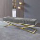 14.82-inch Width Modern Seating Bench Cushioned Metal Bedroom Bench Clearhalo 'Benches' 'Chairs & Seating' 'furn' 'furn_benches' 'Furniture' 'Living Room Furniture' 1200x1200_28ff8948-cbc8-4b35-acaa-abbaf9825c9c
