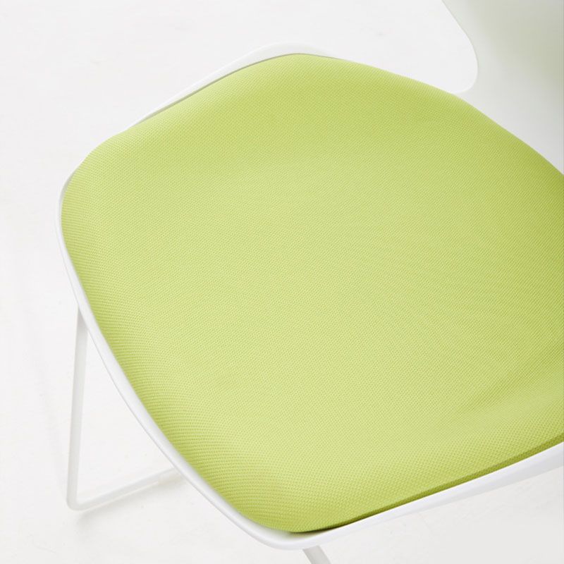 Chaise de tâche rembourrée sans bras moderne sans roues chaise de bureau