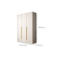 Moderne scharnierende garderobe -kast Wit gemanipuleerde houten garderobe armoire