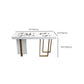 Glam Rectangle Bar Table Faux Marble Top Table for Patio Use Clearhalo 'Bar Furniture' 'Bar Tables' 'bar_tables' 'furn' 'furn_bar_tables' 'Furniture' 'Kitchen & Dining Furniture' 1200x1200_29025ee3-3560-41d4-bc5a-9dd77cfb01f1