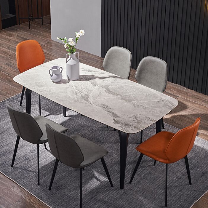 Modern 1/2/5/7 Pieces Dining Set Rectangle White Dining Table Set Clearhalo 'Dining Room Sets' 'Dining Tables & Seating' 'dining_room_set' 'furn' 'furn_dining_room_set' 'Furniture' 'furniture_dining_room_set' 'Kitchen & Dining Furniture' 'kitchen&dining_furn' 'kitchen' 1200x1200_2904f834-0da3-44f2-b47d-c9cc309c7675