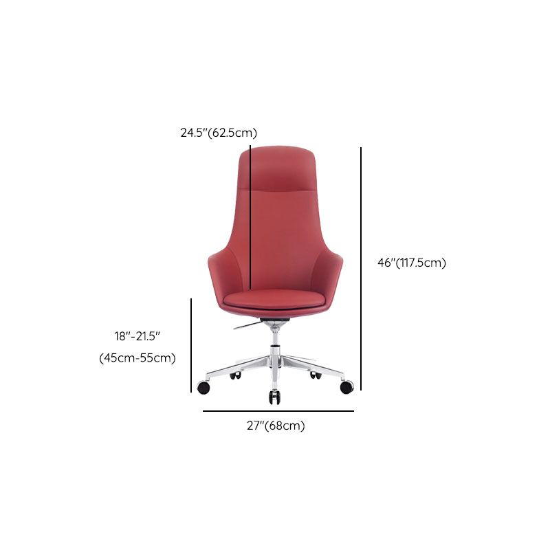 Modern Swivel Chair Desk Chair Faux Leather Executive Managers Chair Clearhalo 'furn' 'furn_office_chair' 'Furniture' 'Office Chairs' 'Office Furniture' 'office_chair' 1200x1200_29052207-40fc-4d18-aff9-196b06945ee4