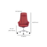 Modern Swivel Chair Desk Chair Faux Leather Executive Managers Chair Clearhalo 'furn' 'furn_office_chair' 'Furniture' 'Office Chairs' 'Office Furniture' 'office_chair' 1200x1200_29052207-40fc-4d18-aff9-196b06945ee4