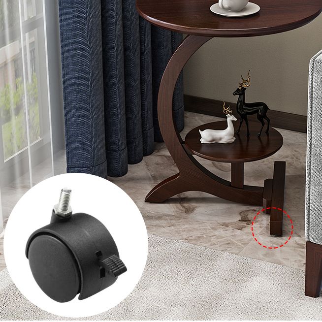 23,6 "tavolo da divano rotondo in legno in legno in legno in stile 23.6"