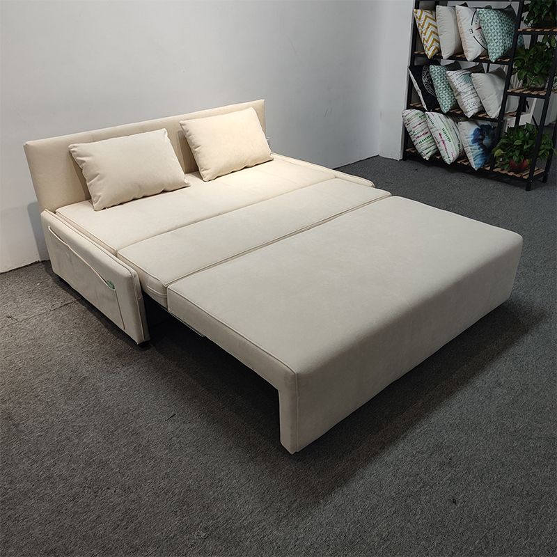 Almohada incluida cama softable de futón de sofá convertible con almacenamiento