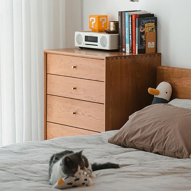 Contemporary Chest 5 - Drawer Solid Wood Knobs Straight Legs Accent Chest Clearhalo 'Cabinets & Chests' 'cabinets_chests' 'furn' 'furn_cabinets_chests' 'Furniture' 'Living Room Furniture' 1200x1200_290afec4-c00e-424e-830d-0d30b6f41c20