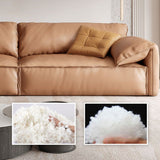 モダン縫製枕バックソファ31.49 "Hフェイクレザーピロートップアームソファー