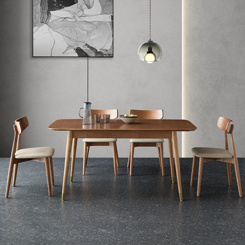 Extendable Ash Wood Table for Restaurant Rectangle Dining Table with 4 Legs Clearhalo ' dining_table' 'Dining Tables & Seating' 'Dining Tables' 'furn' 'furn_dining_table' 'Furniture' 'furniture_dining_table' 'Kitchen & Dining Furniture' 'kitchen&dining_furn' 'kitchen' 'kitchen_dining_table' 1200x1200_290e7a8f-6bae-40dd-a57d-6721379171f4