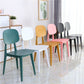 Scandinavian Open Back Dining Chair Plastic Armless Dining Side Chair