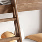 Solid Wood Bunk Bed Rubberwood Mid-Century Modern Bed Storage