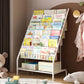 Scaffale per libri con scaletta chiusa in metallo, ripiani inclusi. Libreria inclusa