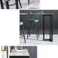Stone Bar Table Modern Rectangle Bar Table with Double Pedestal Base for Kitchen Clearhalo 'Bar Furniture' 'Bar Tables' 'bar_tables' 'furn' 'furn_bar_tables' 'Furniture' 'furniture_bar_tables' 'Kitchen & Dining Furniture' 1200x1200_2912c010-4e93-457b-8c9b-9c93c3b7773c