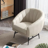 29,5 "breites Kunstledernähte Kissen Rückenschwamm abgerissene Arme Fass Stuhl