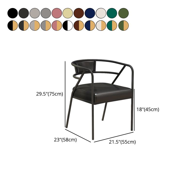 Glam Style Dining Chair Open Back Indoor Side Chair (Set of 2) Clearhalo 'Dining Chairs' 'Dining Tables & Seating' 'dining_chair' 'furn' 'furn_dining_chair' 'Furniture' 'furniture_dining_chair' 'Kitchen & Dining Furniture' 1200x1200_2913c566-03ec-415b-a86b-1046e3218c56