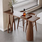 Pine Wood Rectangle Pub Table with Double Pedestal for Living Room