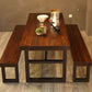 Industrial Style Solid Wood Dining Table Brown Rectangle Table with Trestle Base for Dinning Room Clearhalo ' dining_table' 'Dining Tables & Seating' 'Dining Tables' 'furn' 'furn_dining_table' 'Furniture' 'furniture_dining_table' 'Kitchen & Dining Furniture' 'kitchen&dining_furn' 'kitchen' 'kitchen_dining_table' 1200x1200_291732f6-35d2-4573-8d9f-6153b643b5d1