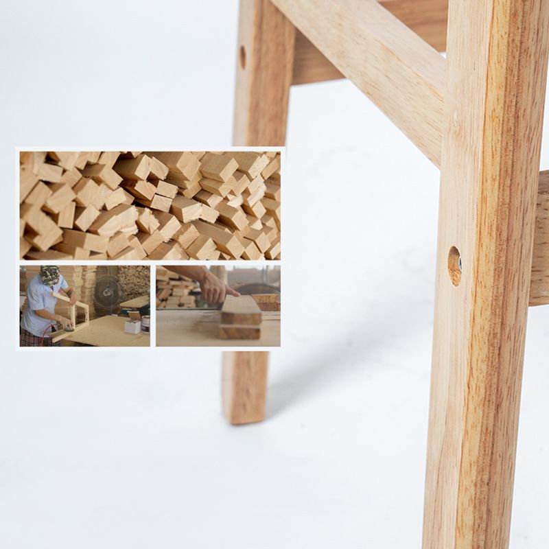 Rubberwood Modern Low Back Stool Matte Finish Upholstered Bar Stools Clearhalo 'Bar Furniture' 'Bar Stools' 'bar_stools' 'furn' 'furn_bar_stools' 'Furniture' 'furniture_bar_stools' 'Kitchen & Dining Furniture' 1200x1200_29180b1a-b859-4c32-9953-aeb65e101af6