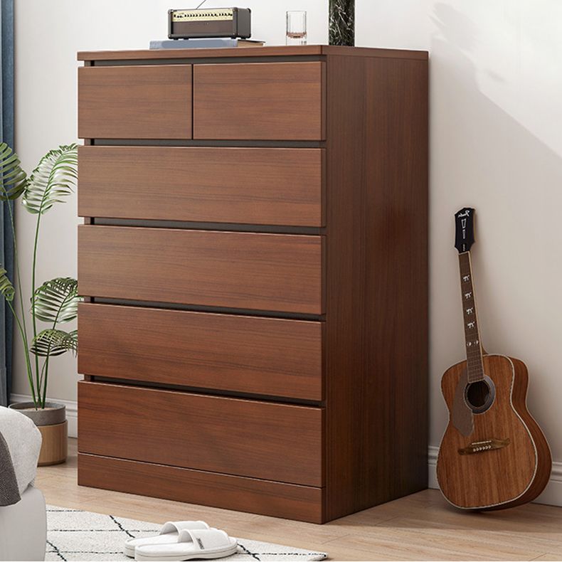 Contemporary Accent Chest with 6 Wooden Drawers Storage Chest Clearhalo 'Cabinets & Chests' 'cabinets_chests' 'furn' 'furn_cabinets_chests' 'Furniture' 'Living Room Furniture' 1200x1200_2919ee69-99eb-4d09-a004-2aa8bd609fc1