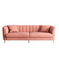 Gold Mid Century Modern Sewn Pillow Back Sofa 29.53"High Tuxedo Arm Sofa, Pink Clearhalo 'furn' 'furn_sofas' 'Furniture' 'furniture_sofas' 'Living Room Furniture' 'Sofa' 'sofas' 1200x1200_291a41be-a63a-4787-aed0-11503691f563