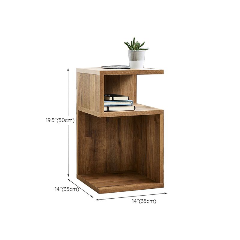 Pine Wood End Table Natural 2 Pieces Sofa Side Accent Table with Storage Shelves Clearhalo 'Coffee & Accent Tables' 'End & Side Tables' 'end_side_tables' 'furn' 'furn_end_side_tables' 'Furniture' 'Living Room Furniture' 1200x1200_291a9c28-49ff-4d3a-887a-9bbb92ed4efa