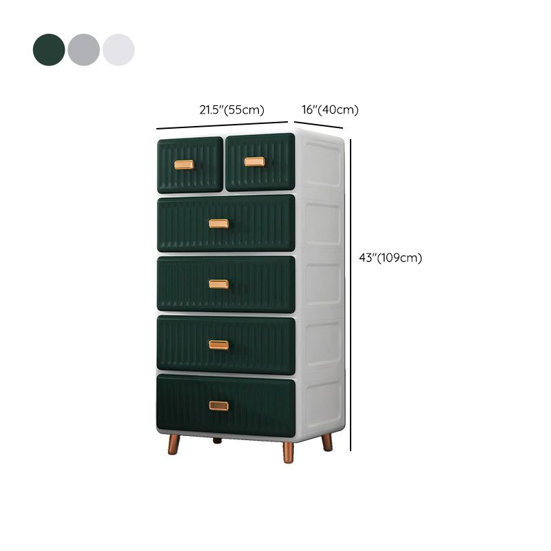 Cabinet de rangement en plastique mate en plastique armoire contemporaine avec des jambes métalliques