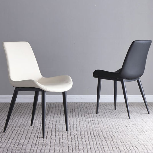 Leather Contemporary Restaurant Side Chair Parsons Matte Finish Dining Chair Clearhalo ' kitchen&dining_furn' 'Dining Chairs' 'Dining Tables & Seating' 'dining_chair' 'furn' 'furn_dining_chair' 'Furniture' 'furniture_dining_chair' 'Kitchen & Dining Furniture' 'kitchen' 1200x1200_291ca58f-fd96-4e6b-ba7f-38a5dbb0d4c0