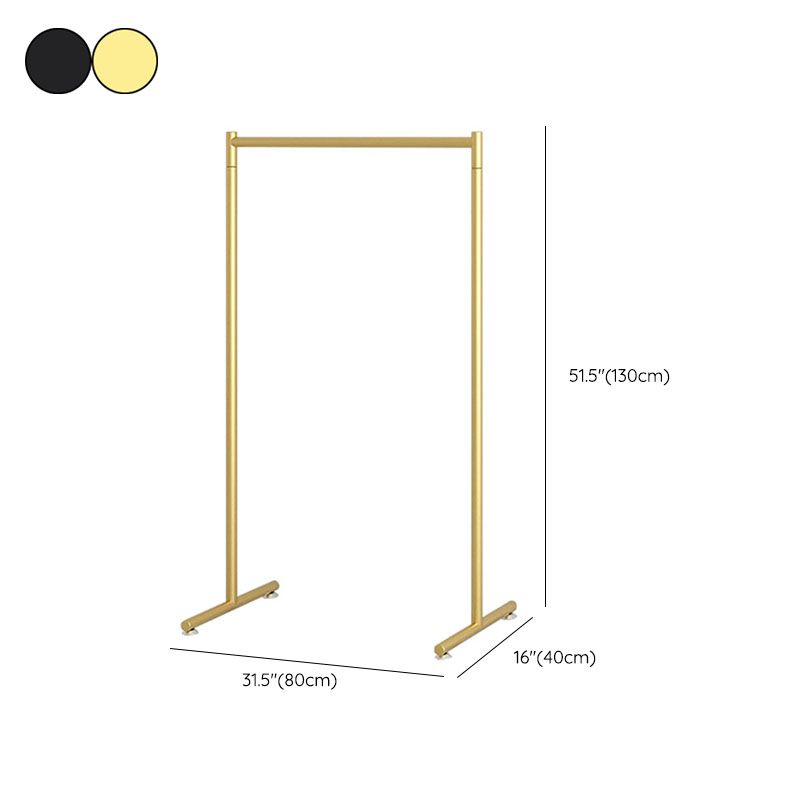 Zeitgenössischer Kleiderregal Hängende Schiene Metallrahmen Eingangsmantelbügel