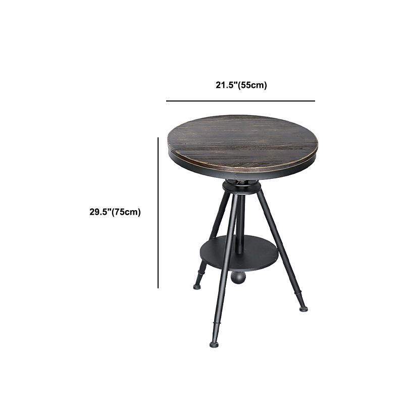 Moderne stijl ronde massief houten dinerset 1/2/3/4/5 stukken eetgelegenheid set