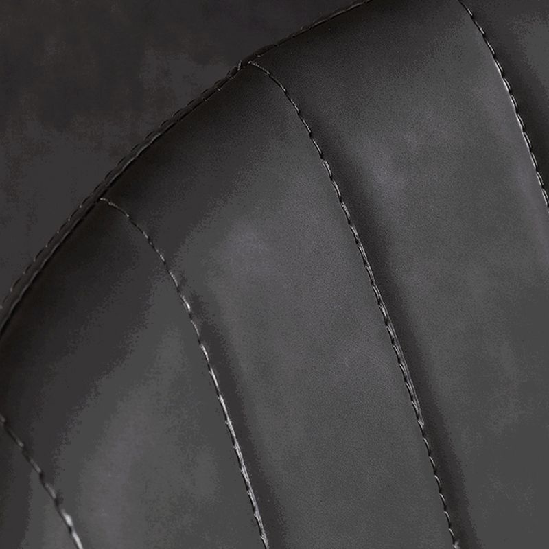 Chaise latéral de salle à manger industrielle chaise à manger en cuir pu