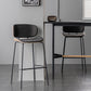 Industrial Style Armless Bar Stool Low Back Counter Bar Stool for Home