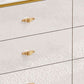 15.6" Width Classic Glam Storage Chest Stone Storage Chest Dresser