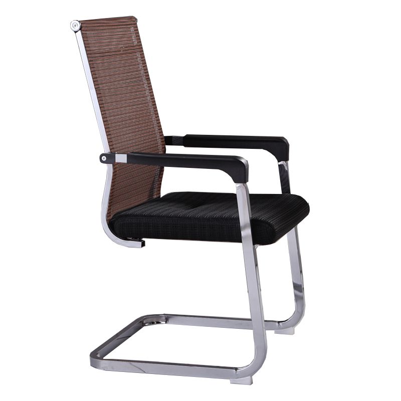 Medium/High Back Office Chair Fixed Armchair with Fabric Sponge Cushion Clearhalo 'furn' 'furn_office_chair' 'Furniture' 'Office Chairs' 'Office Furniture' 'office_chair' 1200x1200_29212076-e802-4640-a759-b97dc9d24ad5