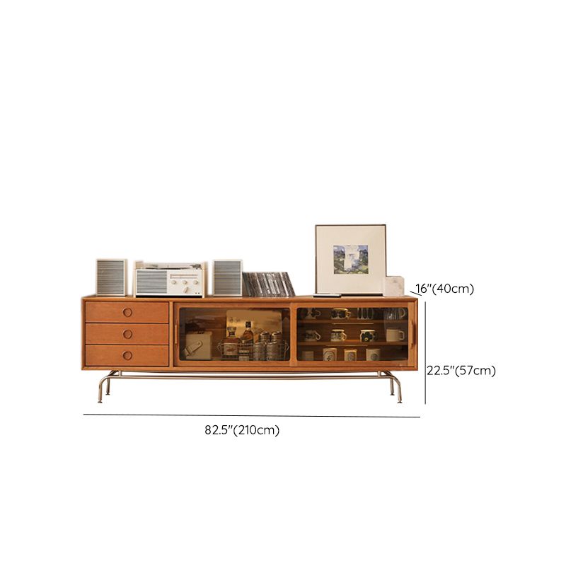 Scandinavian TV Media Console Solid Wood Media Console with Drawers Clearhalo 'furn' 'furn_tv_stands_entertainment_centers' 'Furniture' 'Living Room Furniture' 'TV Stands & Entertainment Centers' 'TV Stands & Media Storage Furniture' 'tv_stands_entertainment_centers' 1200x1200_292174f0-ce54-489e-b288-8c30b1e6bca6