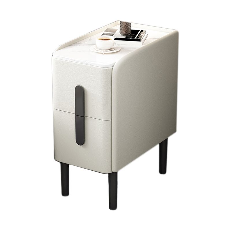 Modernos 2 cajones acento mesa de noche de mesa antigua