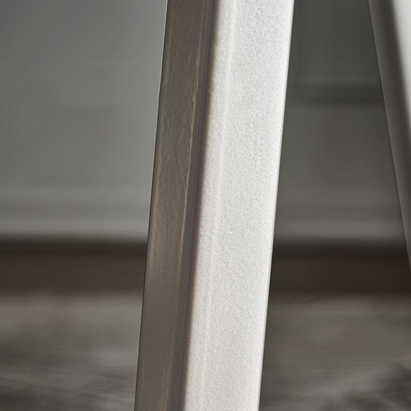 Metal Industrial Dining Chair with Grey Legs Matte Finish Wingback Side Chair