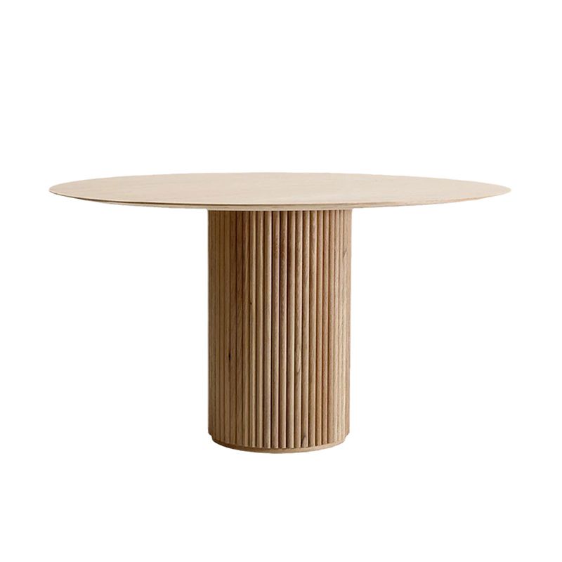 Dinner Kitchen Table Dining Room Round Solid Wood Top Dining Table