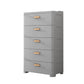Plastic Matte Finish Non-Hanging Armoire Modern Storage Cabinet for Home