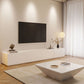 Nordischer weißer TV-Schrank, modernes, einfaches Wohnzimmer, minimalistischer Boden-TV-Schrank