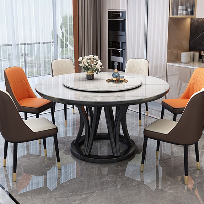 Simplicity Dining Table Ash Wood Single Pedestal Base Round Table for Home Clearhalo ' dining_table' 'Dining Tables & Seating' 'Dining Tables' 'furn' 'furn_dining_table' 'Furniture' 'furniture_dining_table' 'Kitchen & Dining Furniture' 'kitchen&dining_furn' 'kitchen' 'kitchen_dining_table' 1200x1200_29274d01-dcb7-42dd-845b-a7561b4bd4c5