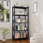Modern Style Bookshelf Metal Open Back Folding Bookcase for Office