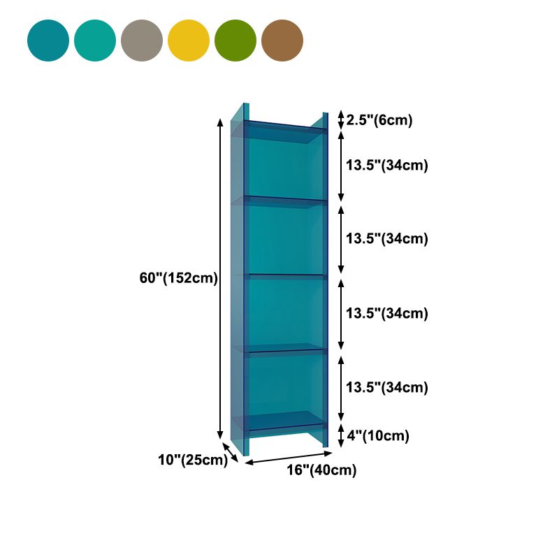 Glam Vertical Standard Bookshelf Acrylic Closed Back Bookshelf for Living Room Clearhalo 'Bookcases' 'furn' 'furn_bookcases' 'Furniture' 'furniture_bookcases' 'kitchen' 'kitchen_bookcases' 'Living Room Furniture' 'Office Furniture' 1200x1200_29290a0a-8906-44af-b30d-47e91599c254